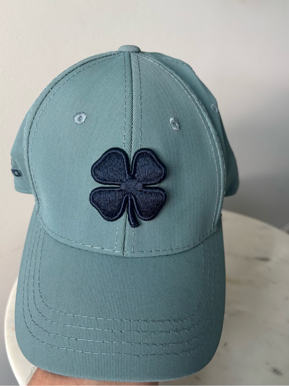 Black clover topgolf hat women’s S/M live Lucky Sage blue golf cap